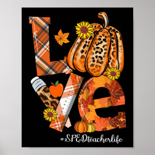 Póster Amar la calabaza Leopardo SPED La vida de los prof