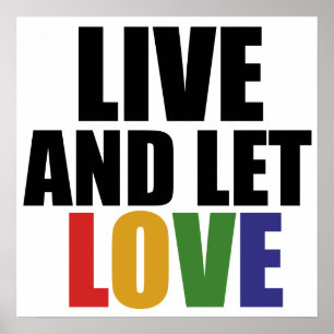 Póster AMAR los derechos de los homosexuales es igual