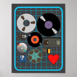 Póster Amar los medios físicos