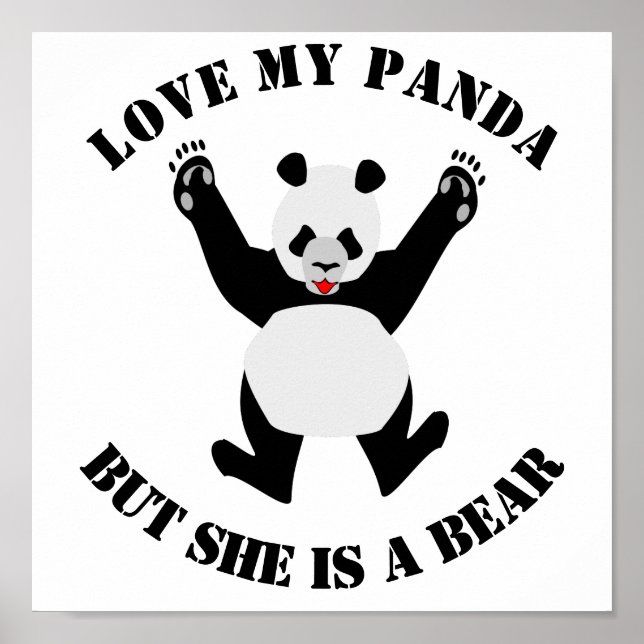 Póster Amar mi Panda pero ella es un oso (Frente)