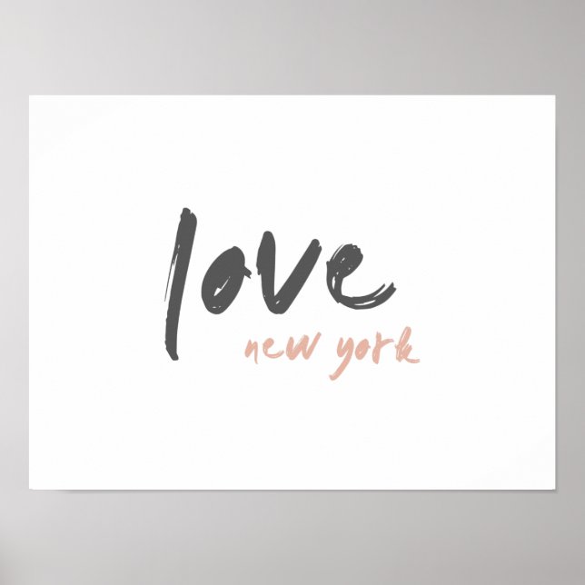 Póster Amar Nueva York | NYC Estados Unidos Moderno Wande (Frente)