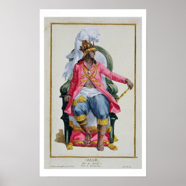 Póster Amar, rey de Ouidah, de 'Receuil des Estampes, (Frente)