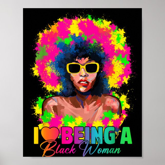 Póster Amar ser una mujer negra divertida historia de muj (Frente)