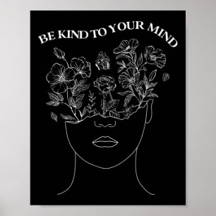 Póster Amar Su Mente Conciencia De La Salud Mental Autoam