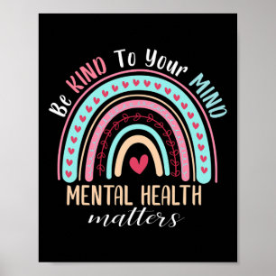 Póster Amar Su Mente Problemas De Salud Mental Sensibiliz