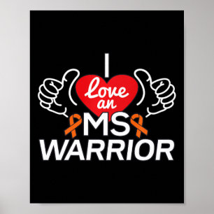 Póster Amar Una Esclerosis Múltiple Señora Warrior