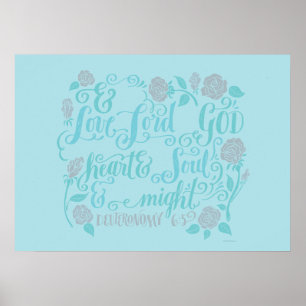 Póster Amarás a Jehovah tu Dios