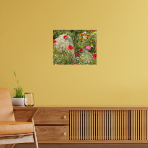 Póster Amarillas Amapolas Shirley Floral Fotográfico