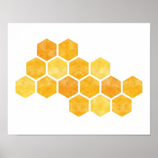 Póster Amarillo de abeja