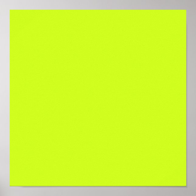 Póster Amarillo limón (color sólido) (Frente)