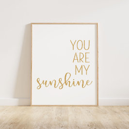 Póster Amarillo mostaza Eres Mi Sol