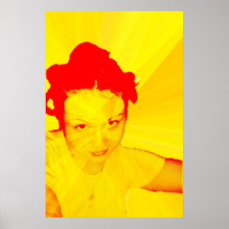 Póster Amarillo pastel