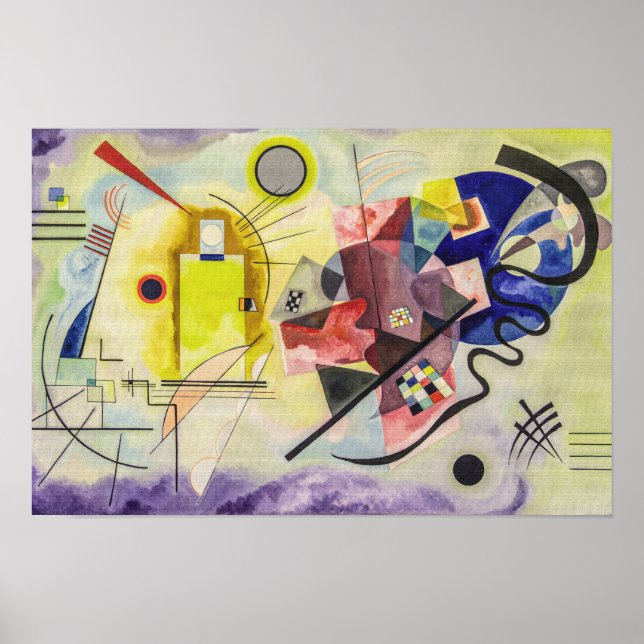 Póster Amarillo-Rojo-Azul de Kandinsky (Frente)