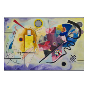 Póster Amarillo-Rojo-Azul de Wassily Kandinsky