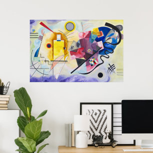 Póster Amarillo-Rojo-Azul Kandinsky
