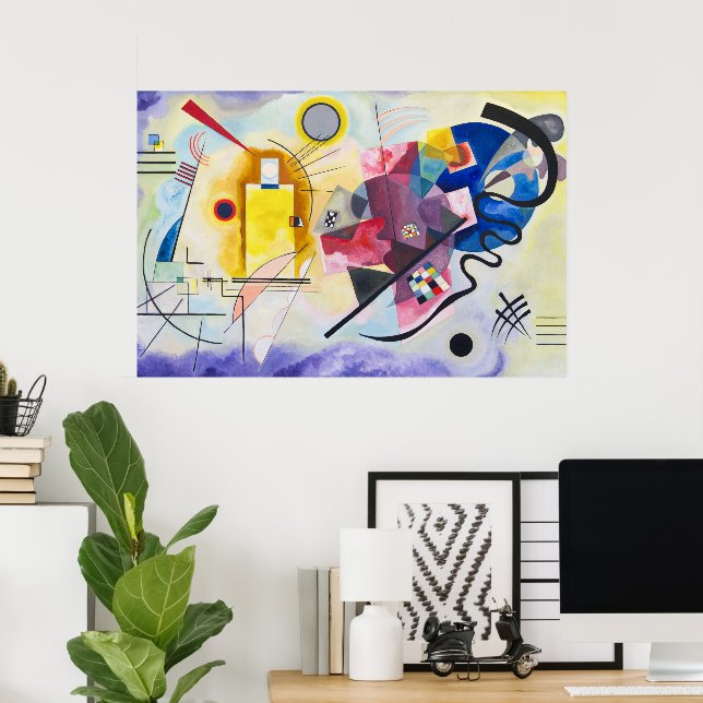 Póster Amarillo-Rojo-Azul | Kandinsky | (Oficina en casa)
