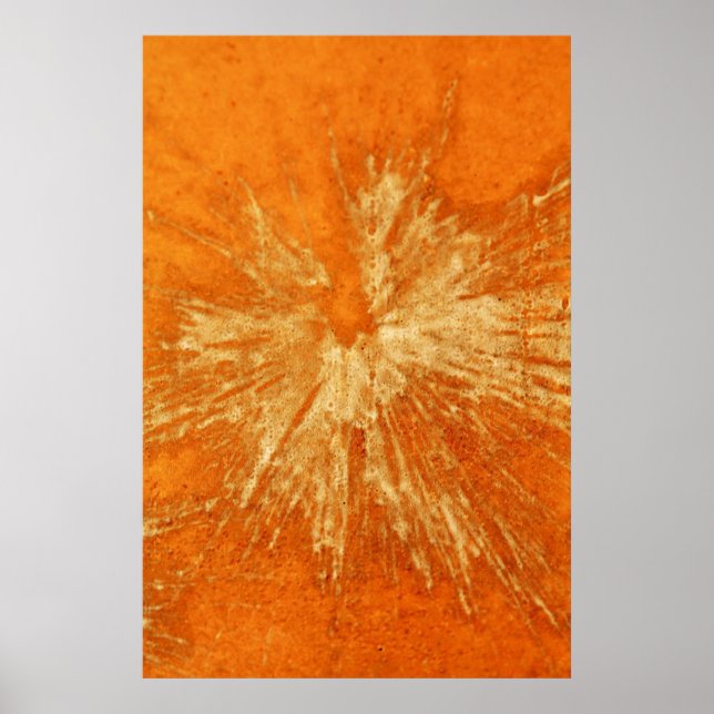 Póster Amarillo sobre Naranja Paintball (Frente)