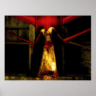 Póster Amarra al diablo con cintas de sangre