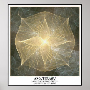 PÓSTER AMATERASU - DIOSA JAPONESA DEL SOL
