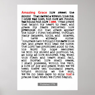 Póster Amazing Grace Poster
