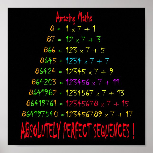 Póster Amazing Maths 4 (Frente)