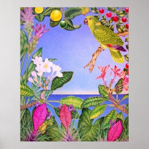 Póster Amazonía de napa amarilla