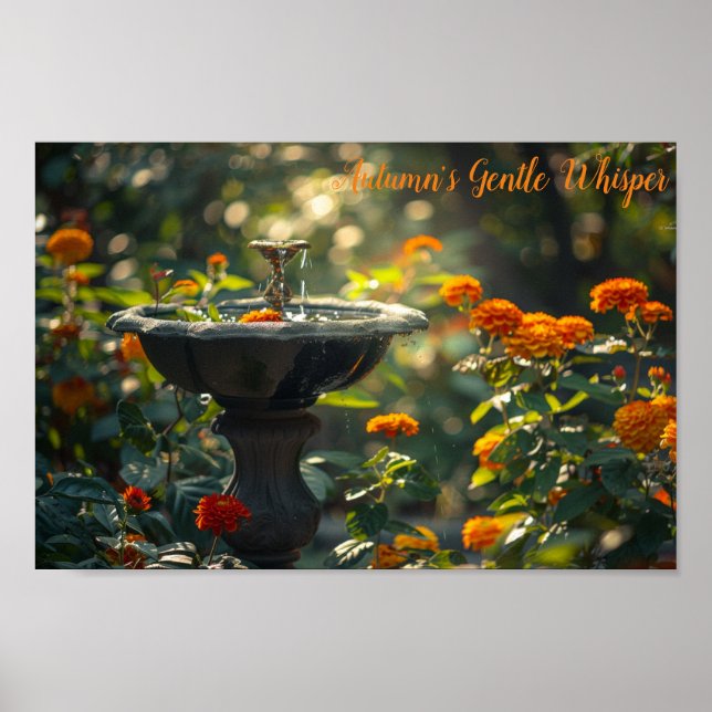 Póster Amber Autumn Bliss (Frente)