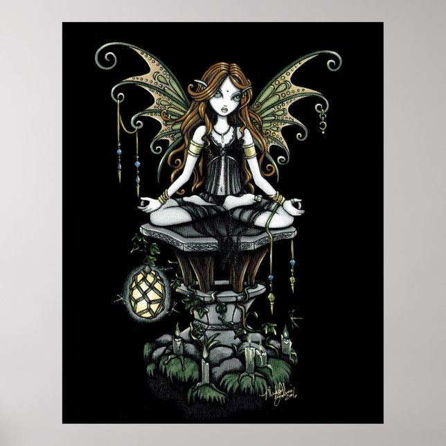Póster "Amber" Lotus Nature Fairy Poster (Frente)