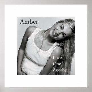 Póster Amber: Poster UV mate de 20x20