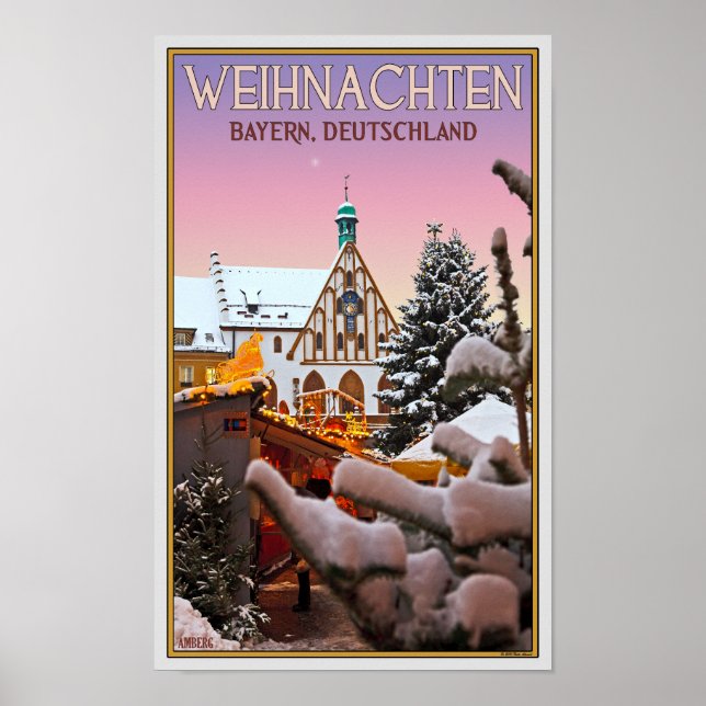 Póster Amberg - Weihnachten Bayern (Frente)
