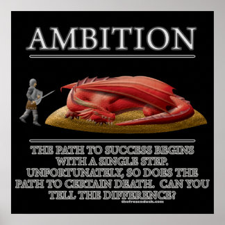 Póster Ambición Fantasía (de)Motivador