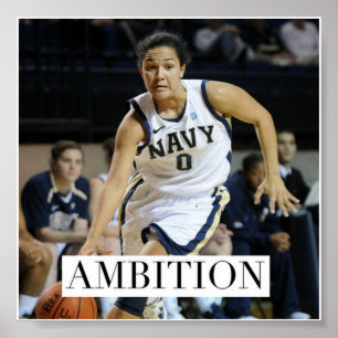 Póster Ambición - Poster motivacional del baloncesto