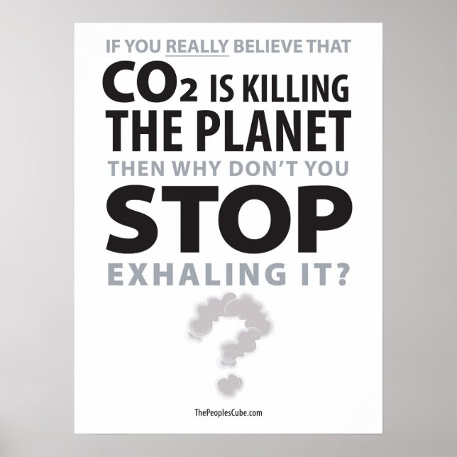 Póster Ambientalismo - Dejar de exhalar: Poster de protes (Frente)