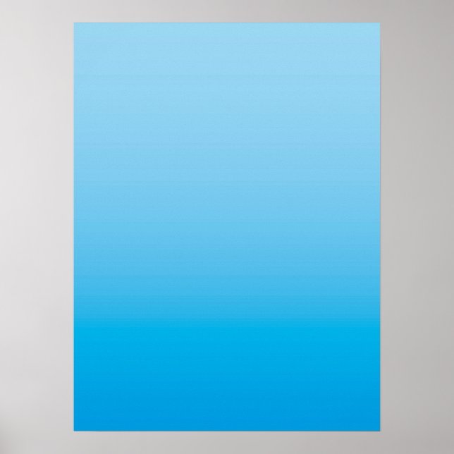 Póster AMBIENTE INVERNAL – Azul Hielo | de profundo a cla (Frente)