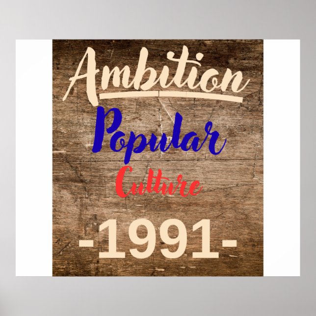 Póster Ambition: Popular Culture (Frente)