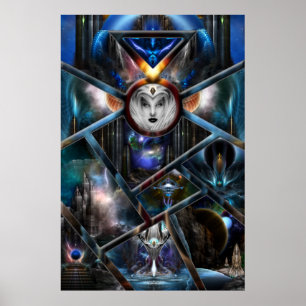 Póster Ámbito De Las Fantasias Fractales Poster De Archiv