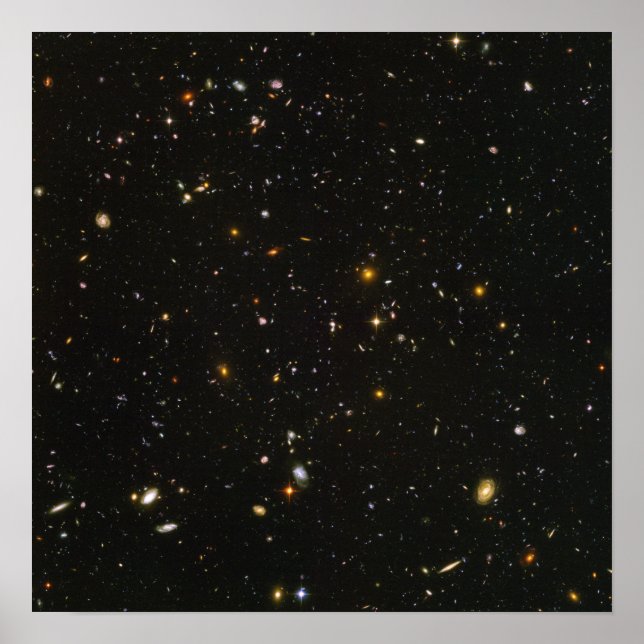 Póster Ámbito del telescopio espacial Hubble (Frente)