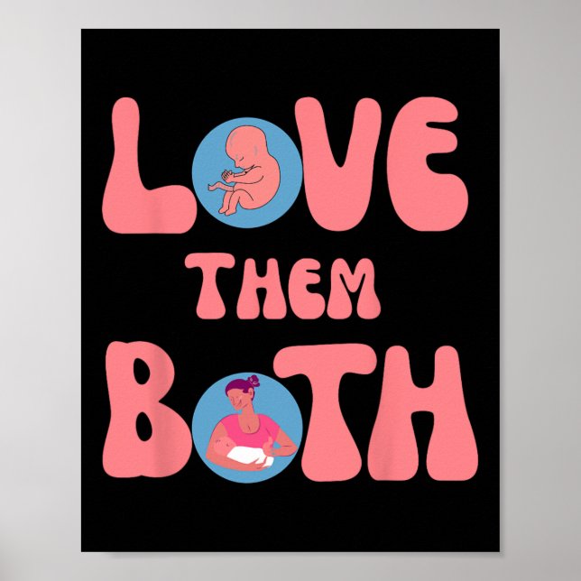 Póster Ambos, el feminismo feminista pro-vida (Frente)