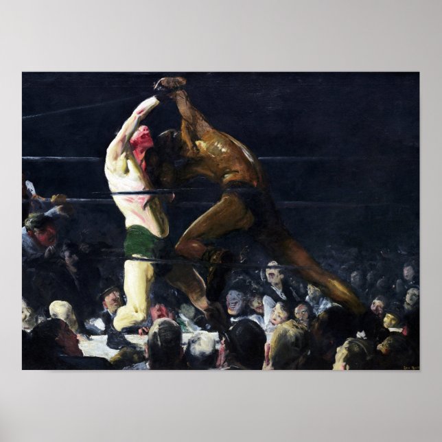 Póster Ambos miembros de este club por George Bellows (Frente)