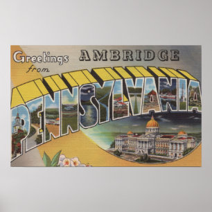 Póster Ambridge, Pennsylvania - escenas grandes de la