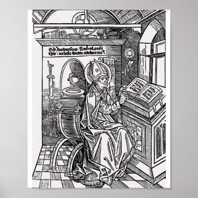Póster Ambrosio de Milán (Frente)