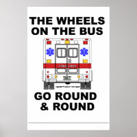Ambulancia de EMS - Las ruedas pasan, Poster