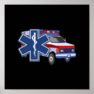 Póster Ambulancia EMS