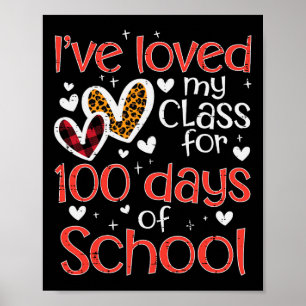 Póster Amé a Mi Clase Por 100 Días de Escuela San Valentí