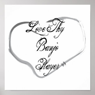 Póster Ame a Thy jugador del banjo