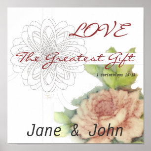 Póster Ame el Poster-Personalizar más grande del regalo