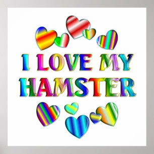 Póster Ame mi poster del hámster