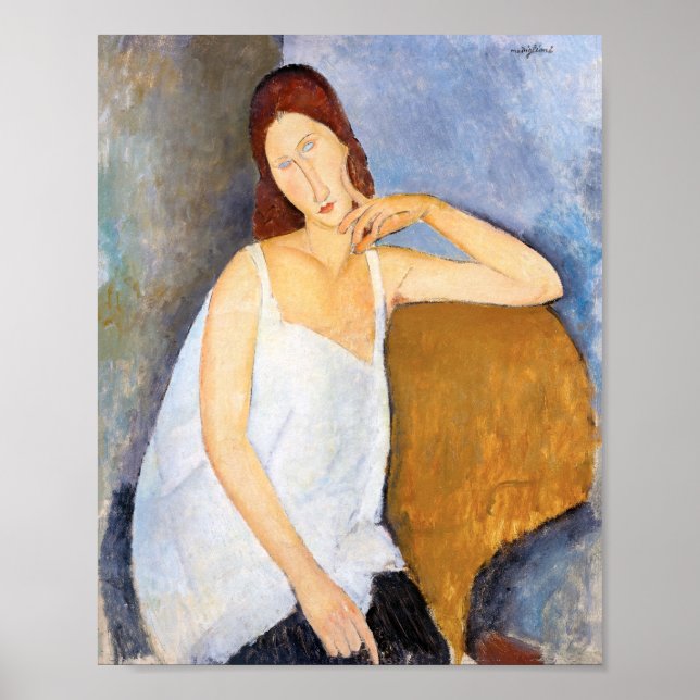 Póster Amedeo Modigliani - Jeanne Hebuterne (Frente)