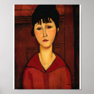 Póster Amedeo Modigliani - Jefe De Un Joven Chica