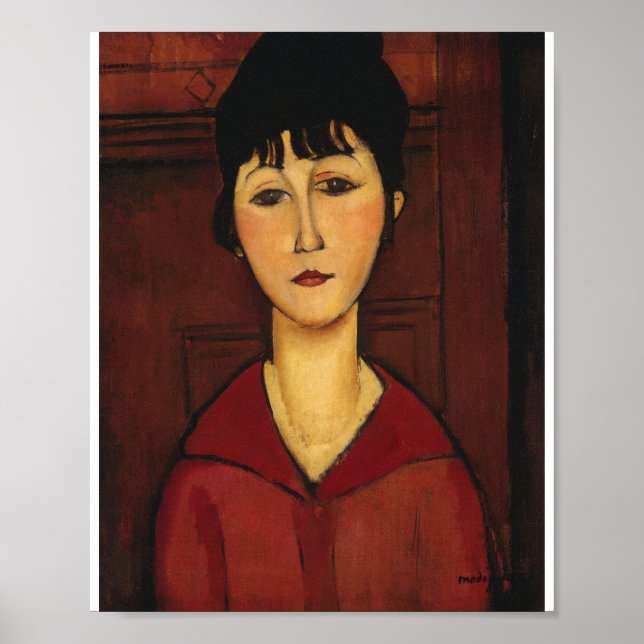 Póster Amedeo Modigliani - Jefe De Un Joven Chica (Frente)